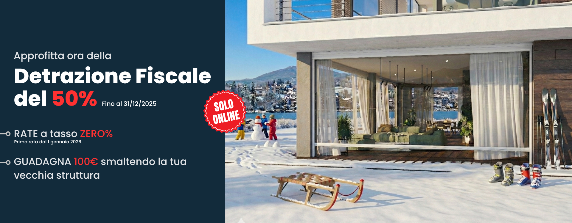 Vetrotende Arquati: Detrazione Fiscale 50%, fino al 31/12/2025