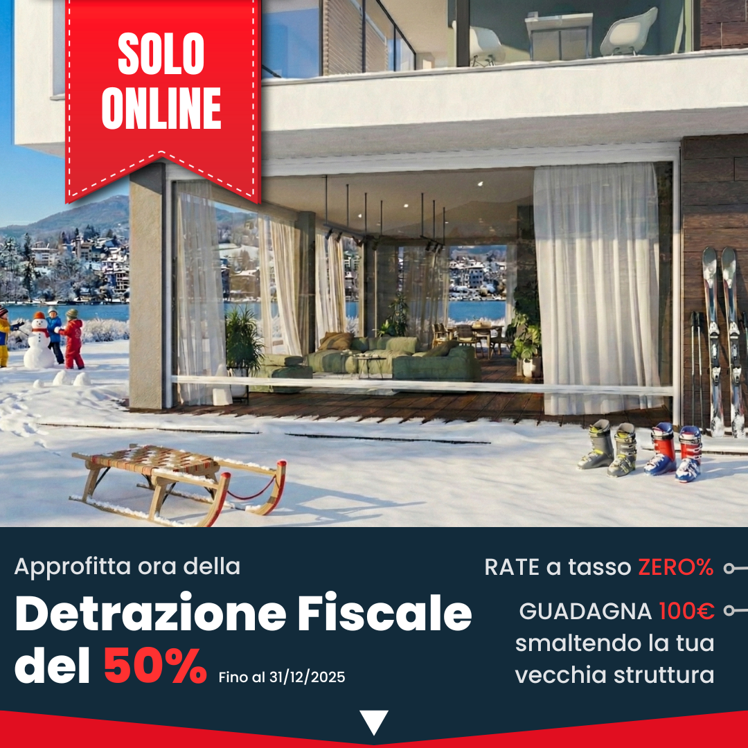 Vetrotende Arquati: Detrazione Fiscale 50%, fino al 31/12/2025